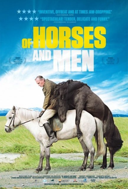 Poster for the movie "Of Horses and Men"